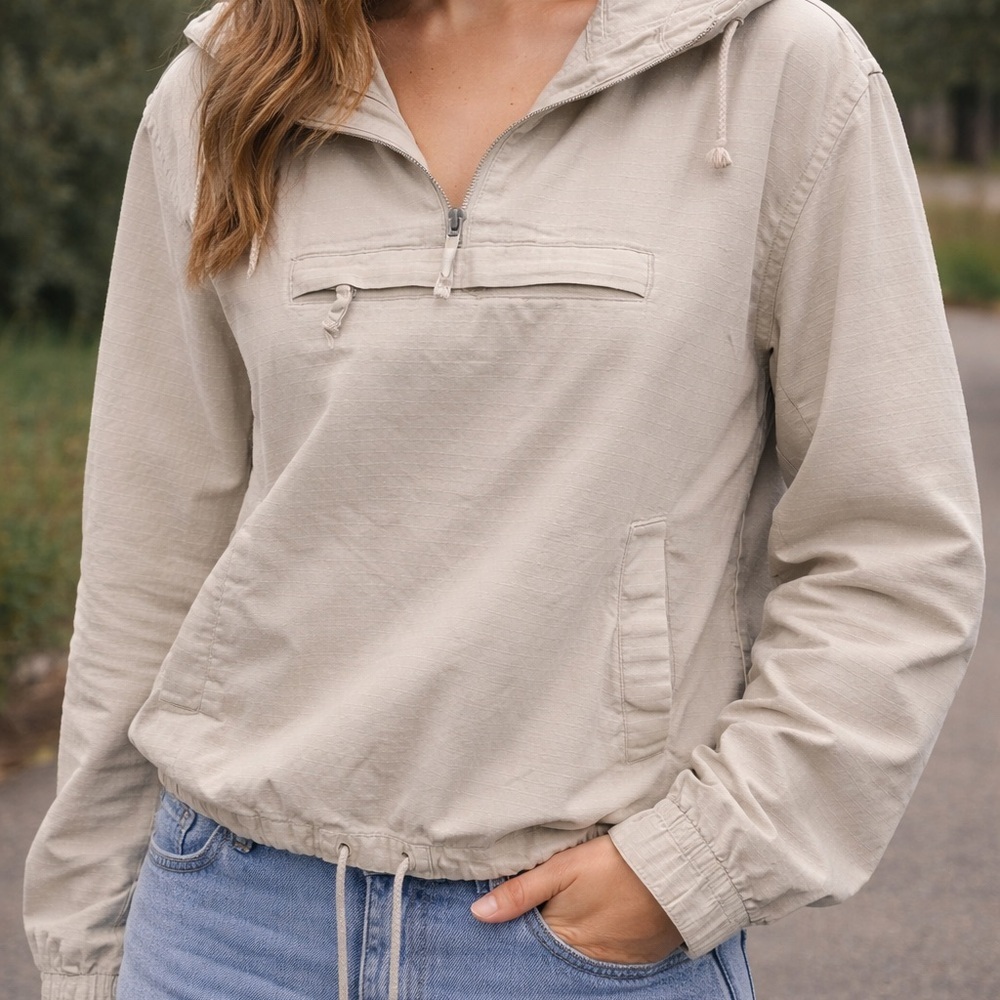 ✨Womens Utility Pullover Jacket in Light Beige
